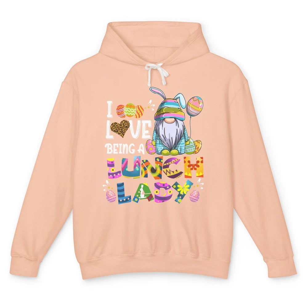 Gnome Easter Day Lunch Lady Squad Cafeteria School Squad Egg Unisex Lightweight Hoodie