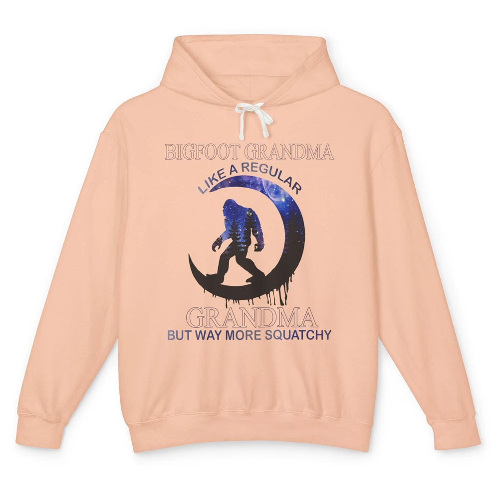 Bigfoot Grandma Like A Regular Grandma But Way More Squatchy Unisex Lightweight Hoodie