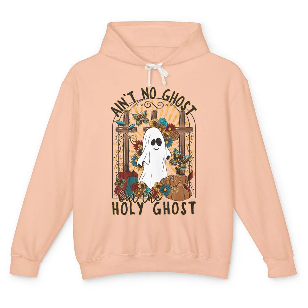 Ain't No Ghost But The Holy Ghost Spooky Christian Halloween Unisex Lightweight Hoodie