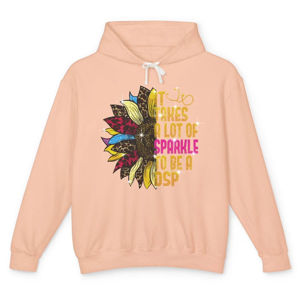 Sunflower DSP Take Sparkle To Be Direct Support Professional Unisex Lightweight Hoodie