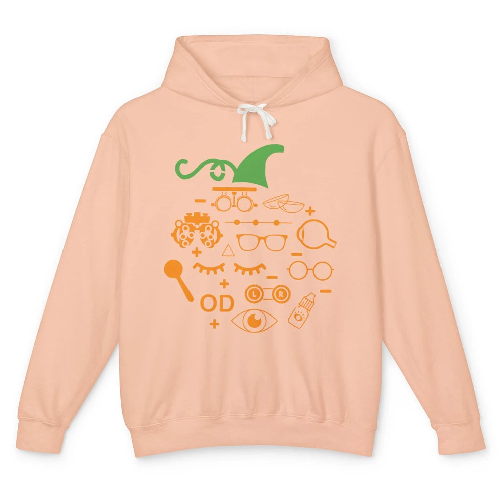 Optometry Glasses Pumpkin Halloween Optometrist Optician Unisex Lightweight Hoodie