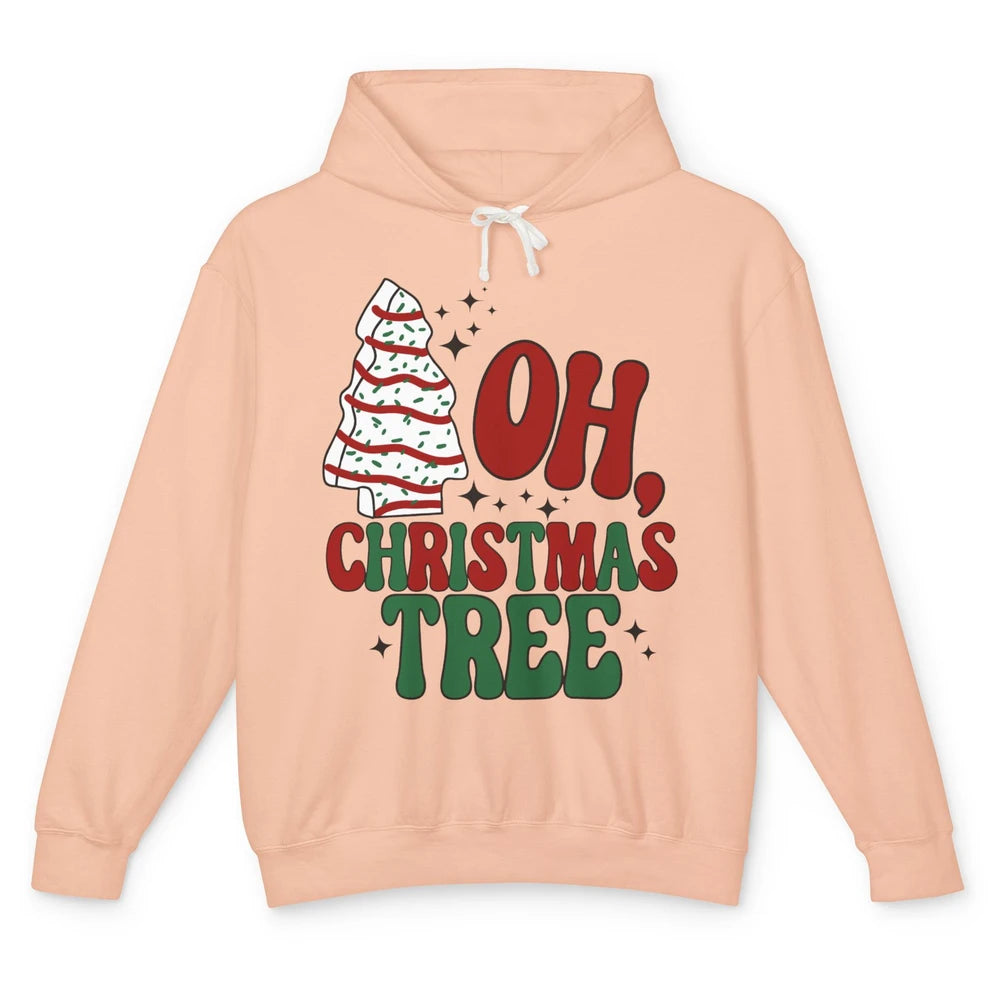 Oh Christmas Tree Cakes Tis The Season Christmas Cake Lovers Unisex Lightweight Hoodie