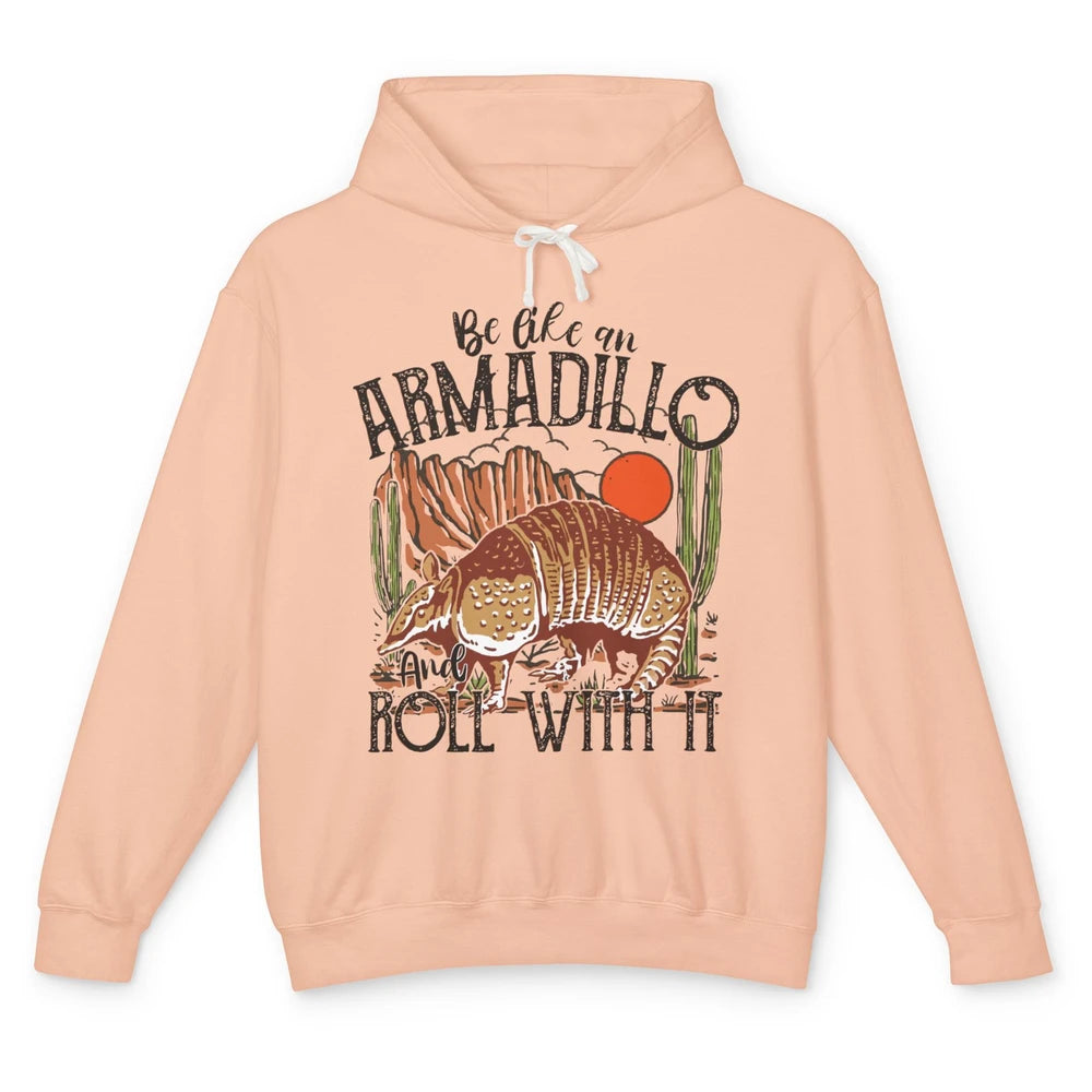 Leopard Be Like An Armadillo Roll With It Western Country Unisex Lightweight Hoodie