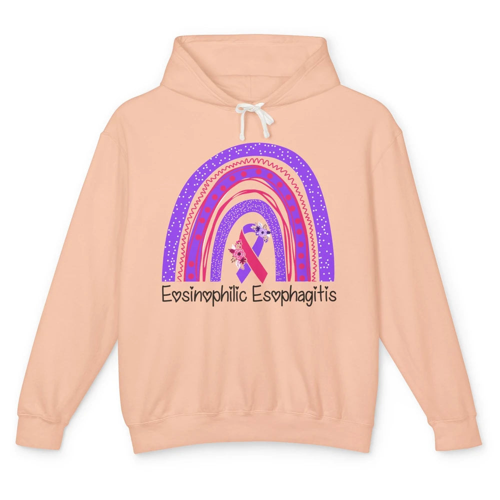 Eosinophilic Esophagitis Awareness Awareness EOE Rainbow Unisex Lightweight Hoodie