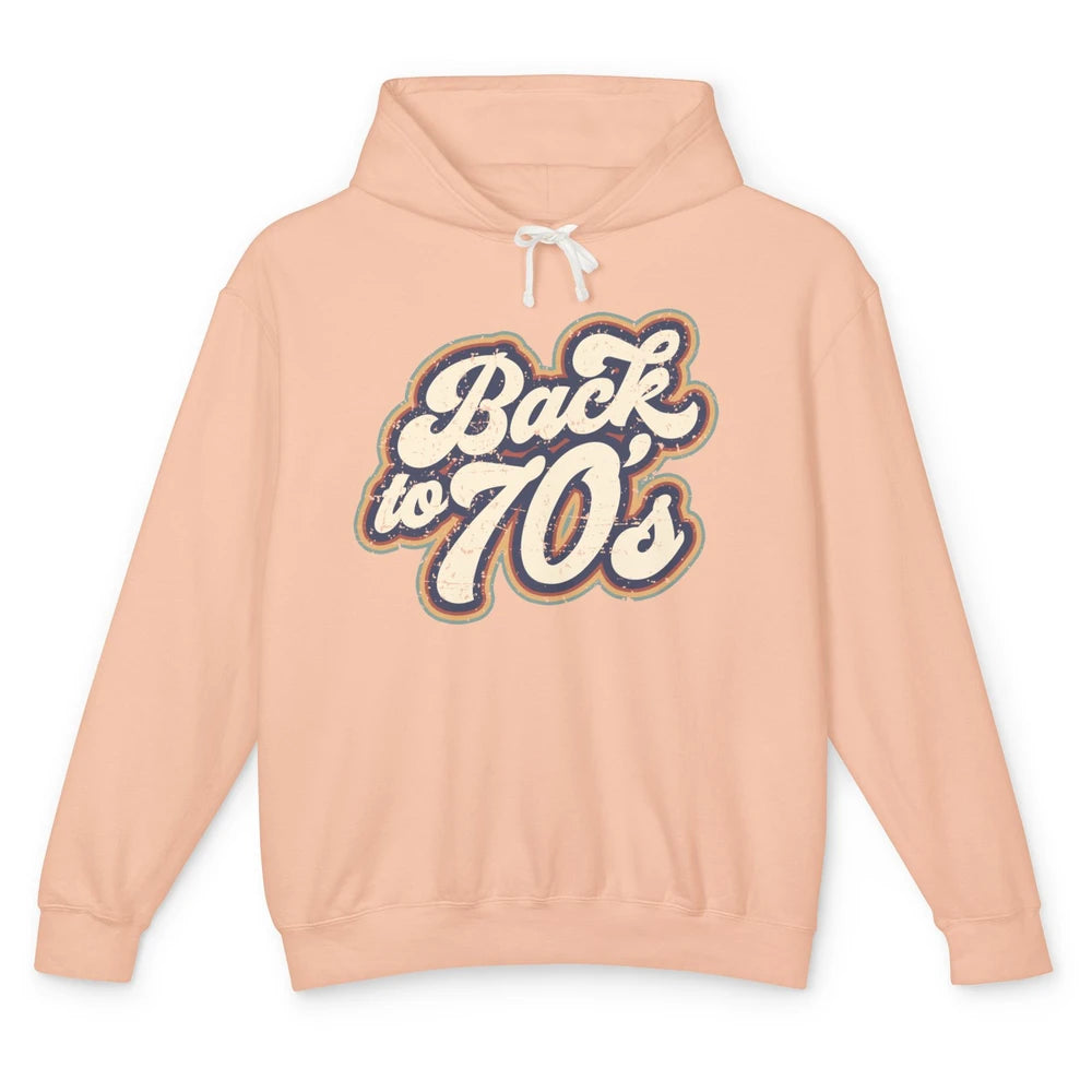 Vintage Made In The 70s Back To 1970s Born Birthday Day Gift Unisex Lightweight Hoodie