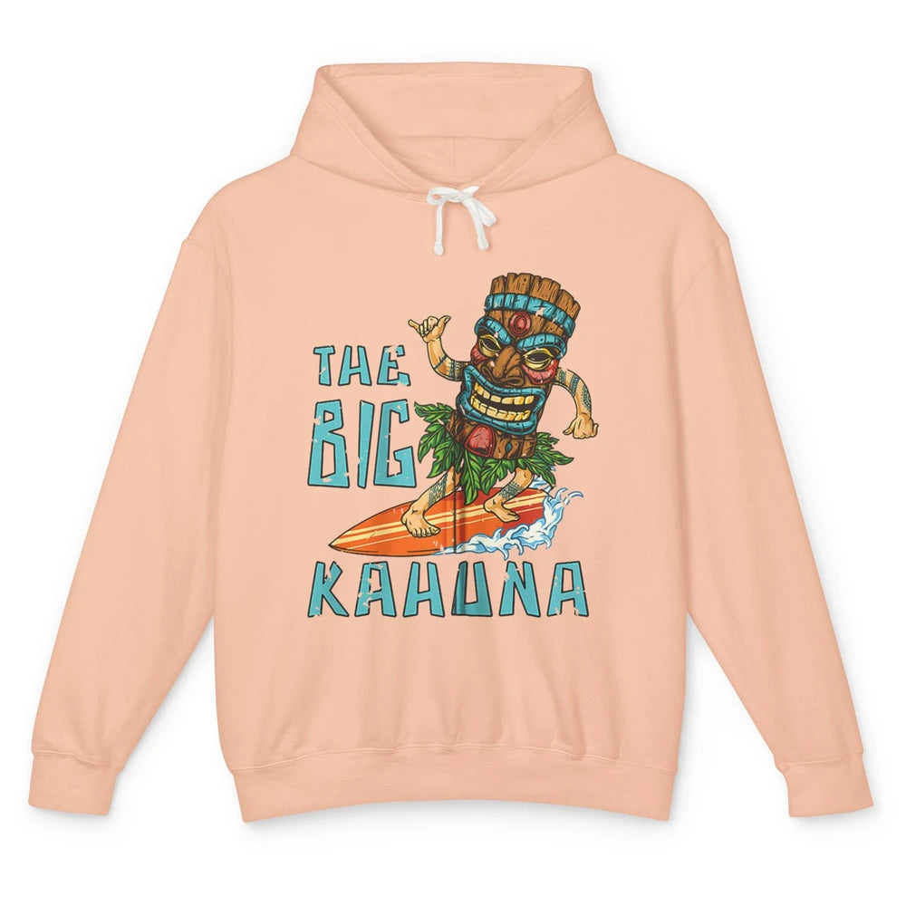 Tiki Big Kahuna Surfer Tropical Hawaii Aloha Paradise Beach Unisex Lightweight Hoodie