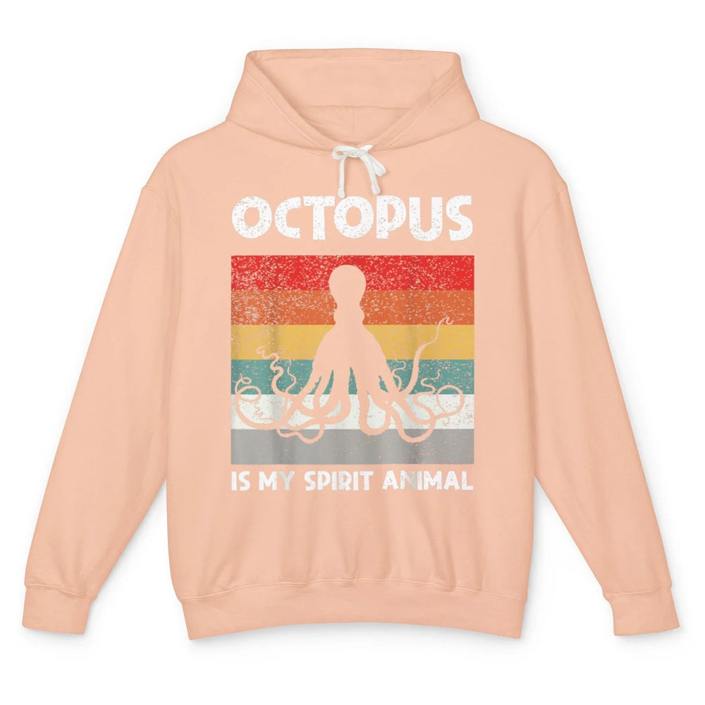 Funny Octopus My Spirit Animal Kraken Sea Marine Creature Unisex Lightweight Hoodie