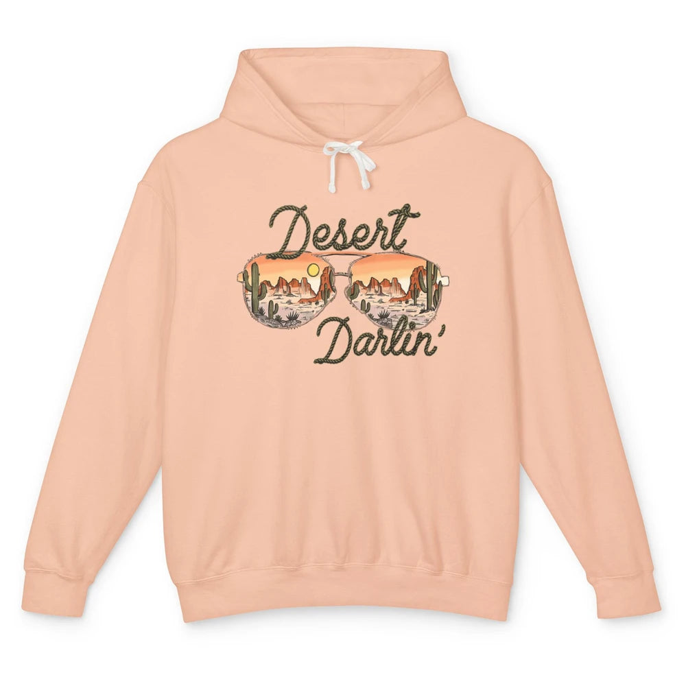 Desert Girl Sunglasses Desert Darlin' Cactus Western Cowgirl Unisex Lightweight Hoodie