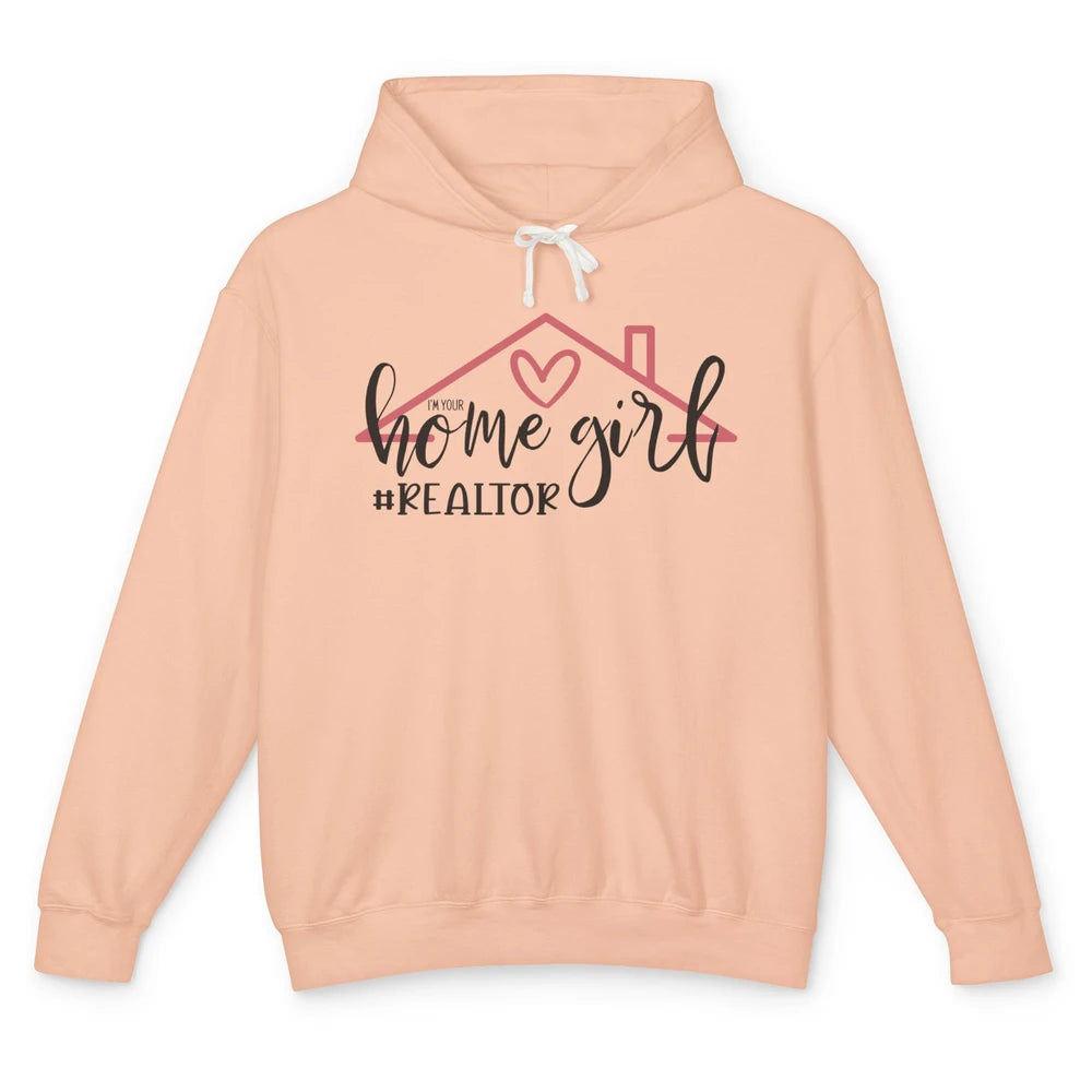 Realtor Life Home Girl Real Estate Agent Housing Investment Unisex Lightweight Hoodie