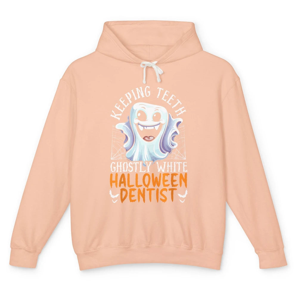 Dental Boo Crew Halloween Spooky Season Ghost Dentist Tooth Unisex Lightweight Hoodie