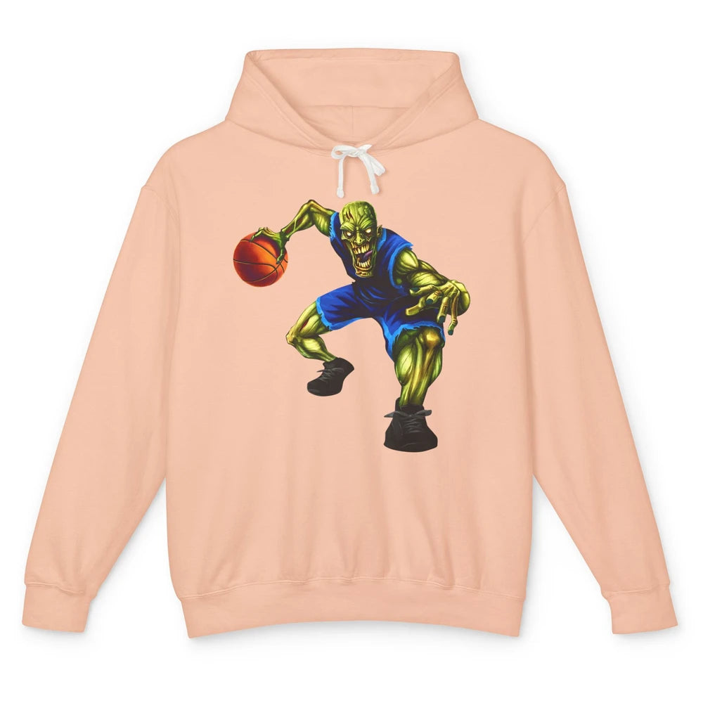 Zombie Basketball Halloween Basketball Players Scary Costume Unisex Lightweight Hoodie