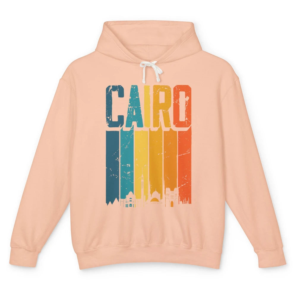 Ancient Pyramids Mystery Cairo Egypt Egyptian Sunset Skyline Unisex Lightweight Hoodie