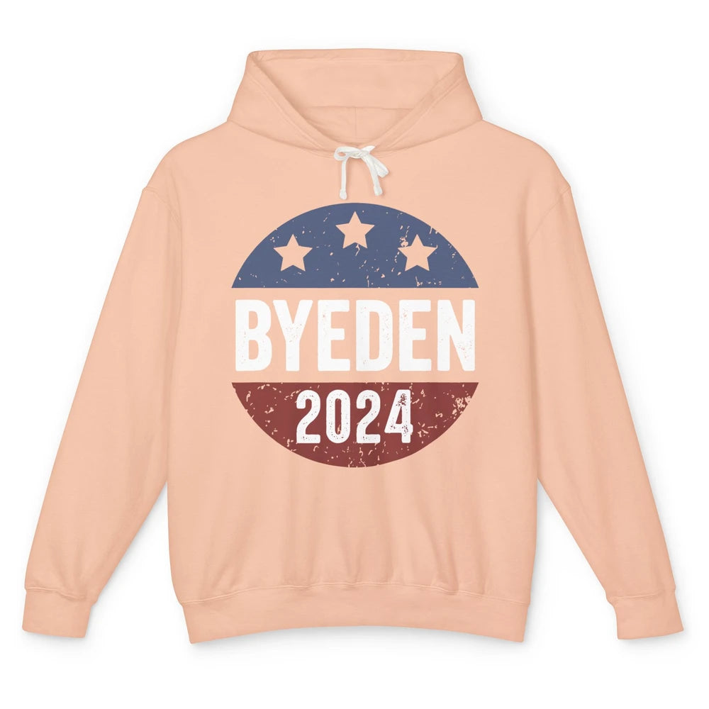 Bye Den 2024 Byeden Button Funny Anti Joe Biden Vote Trump Unisex Lightweight Hoodie