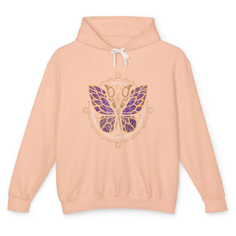 Woman Hair Butterfly Barber Hairstylist Hairdresser Retro Unisex Lightweight Hoodie