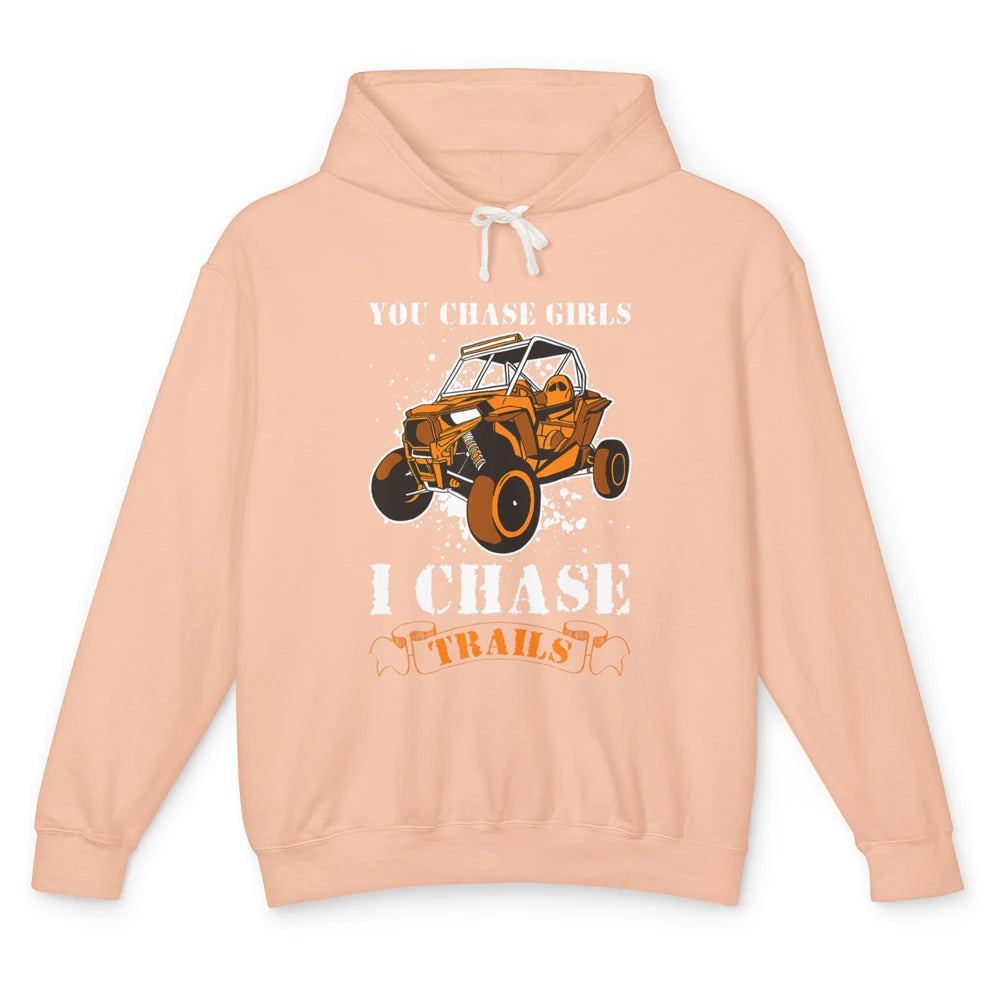 Retro Chase Trails Mud Rider Dirty UTV SXS Rider Offroad Unisex Lightweight Hoodie