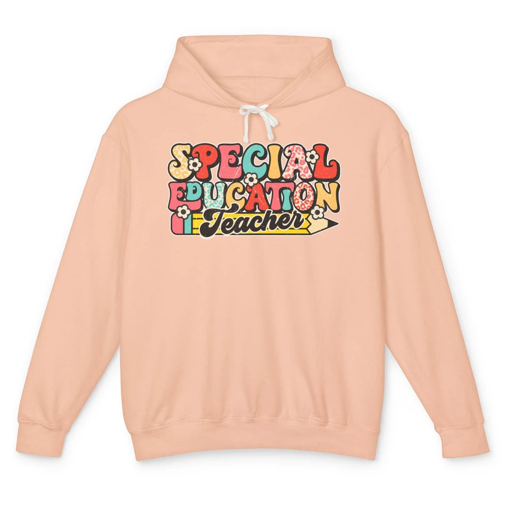 Sped Teacher Special Education Teacher Speech Therapy Retro Unisex Lightweight Hoodie