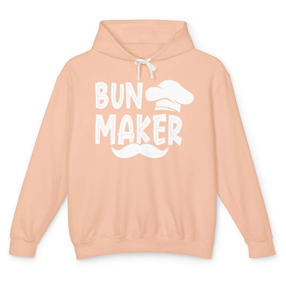 Bun Maker Bun Baker Pregnancy Announcement Baby Reveal Gift Unisex Lightweight Hoodie