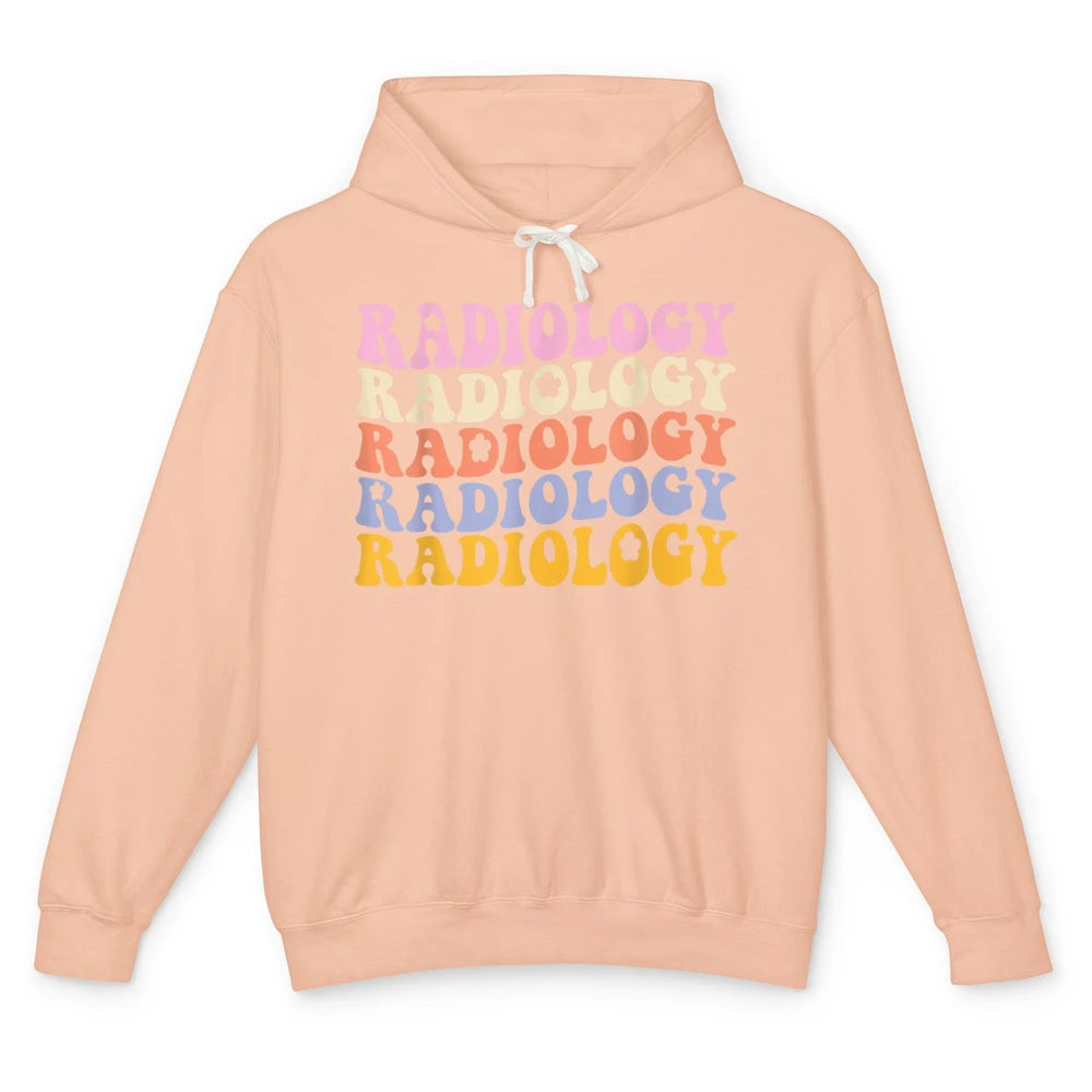 Groovy Radiology Life Radiologist Rad Tech Technologist Boho Unisex Lightweight Hoodie