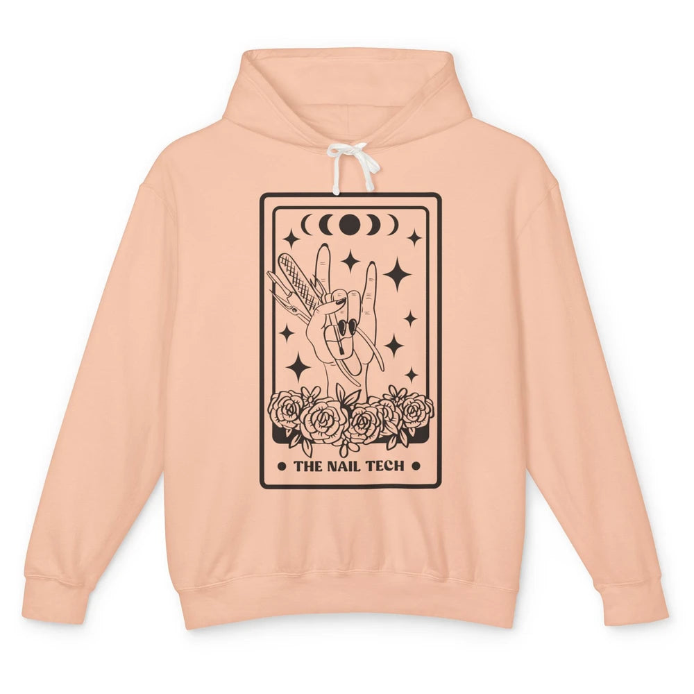 The Nail Tech Tarot Card Beautician Nail Boss Cosmetology Unisex Lightweight Hoodie