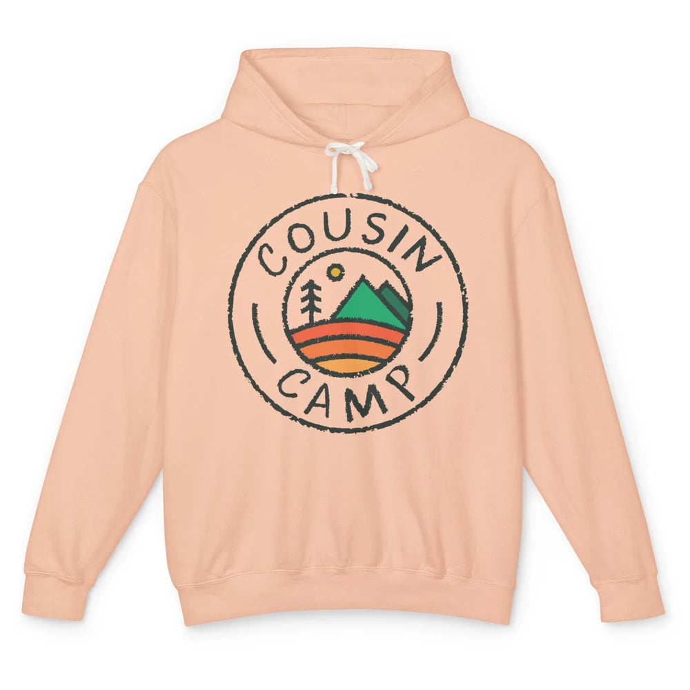 Cousin Camp Camping Family Camping Friends Camping Club Gift Unisex Lightweight Hoodie