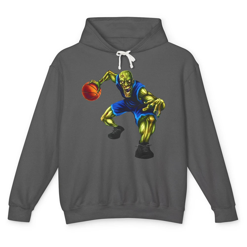 Zombie Basketball Halloween Basketball Players Scary Costume Unisex Lightweight Hoodie