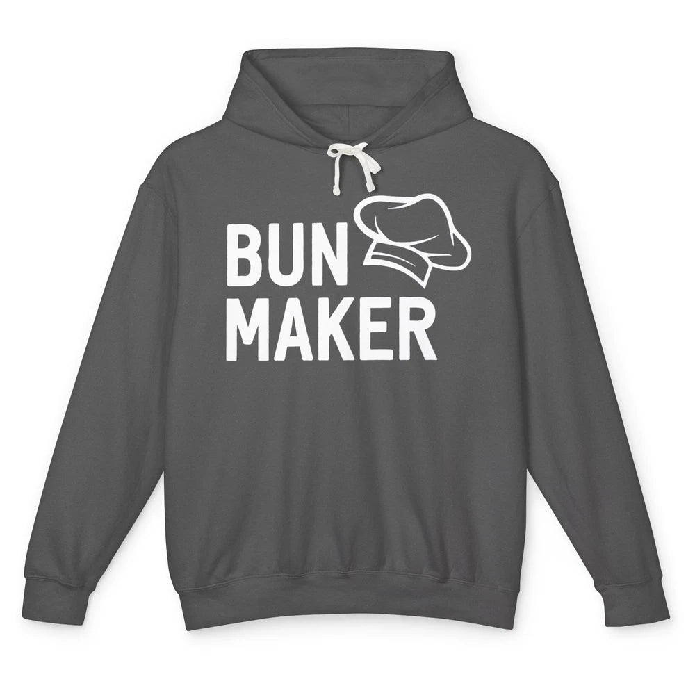 Bun Maker Bun Baker Pregnancy Announcement Baby Reveal Gift Unisex Lightweight Hoodie