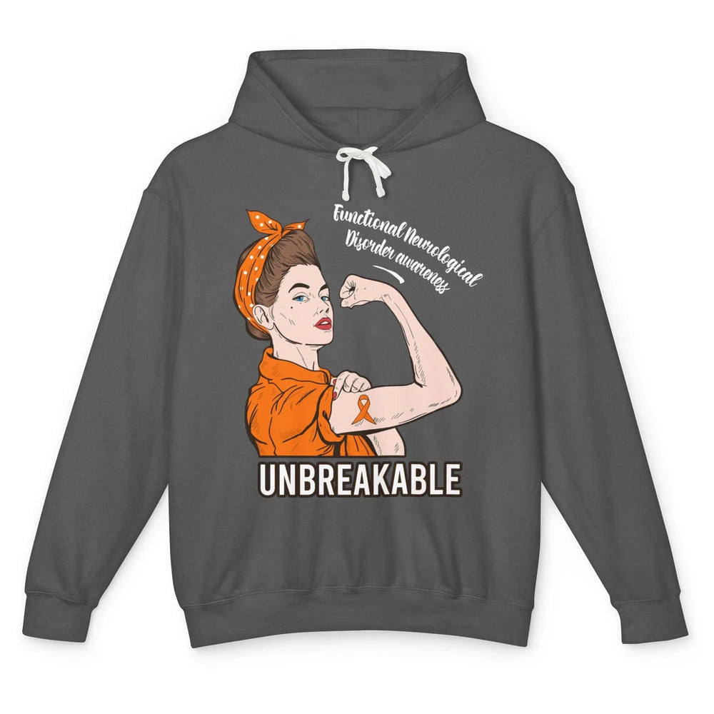 Functional Neurological Disorder Strong Woman Unbreakable Unisex Lightweight Hoodie