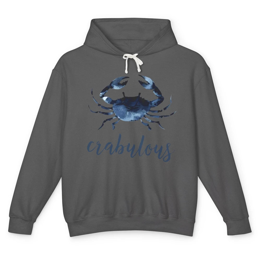 Crabulous Crab Season Feeling Crabulous Crab Lovers Gift Unisex Lightweight Hoodie