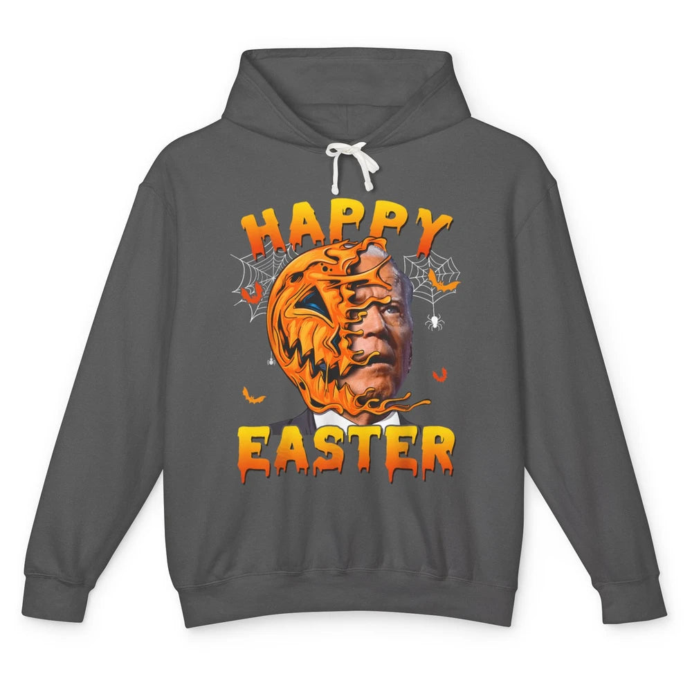 Funny Easter Anti Joe Biden Pumpkin Halloween Spooky Season Unisex Lightweight Hoodie