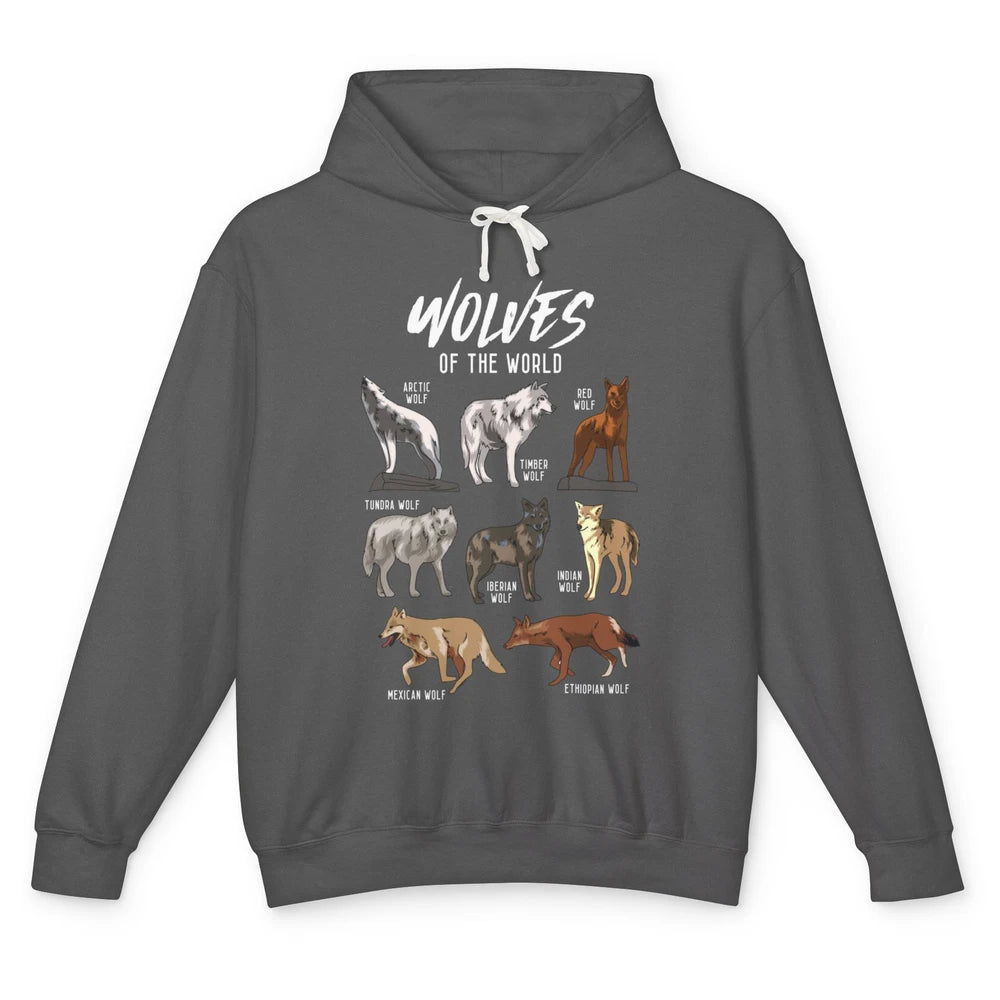 Wolves Of The World Wild Animal Moon Hunter Wolf Hunting Unisex Lightweight Hoodie