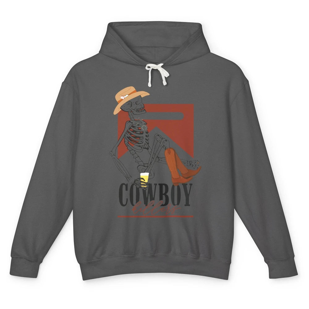 Cowboy Killers Skeleton Western Country Skull Vintage Retro Unisex Lightweight Hoodie