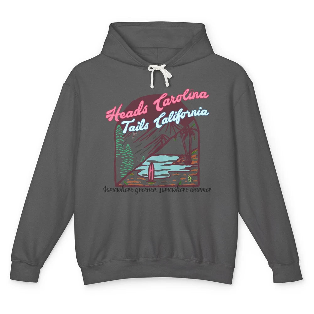 Heads Carolina Tail California Western Summer Beach Paradise Unisex Lightweight Hoodie