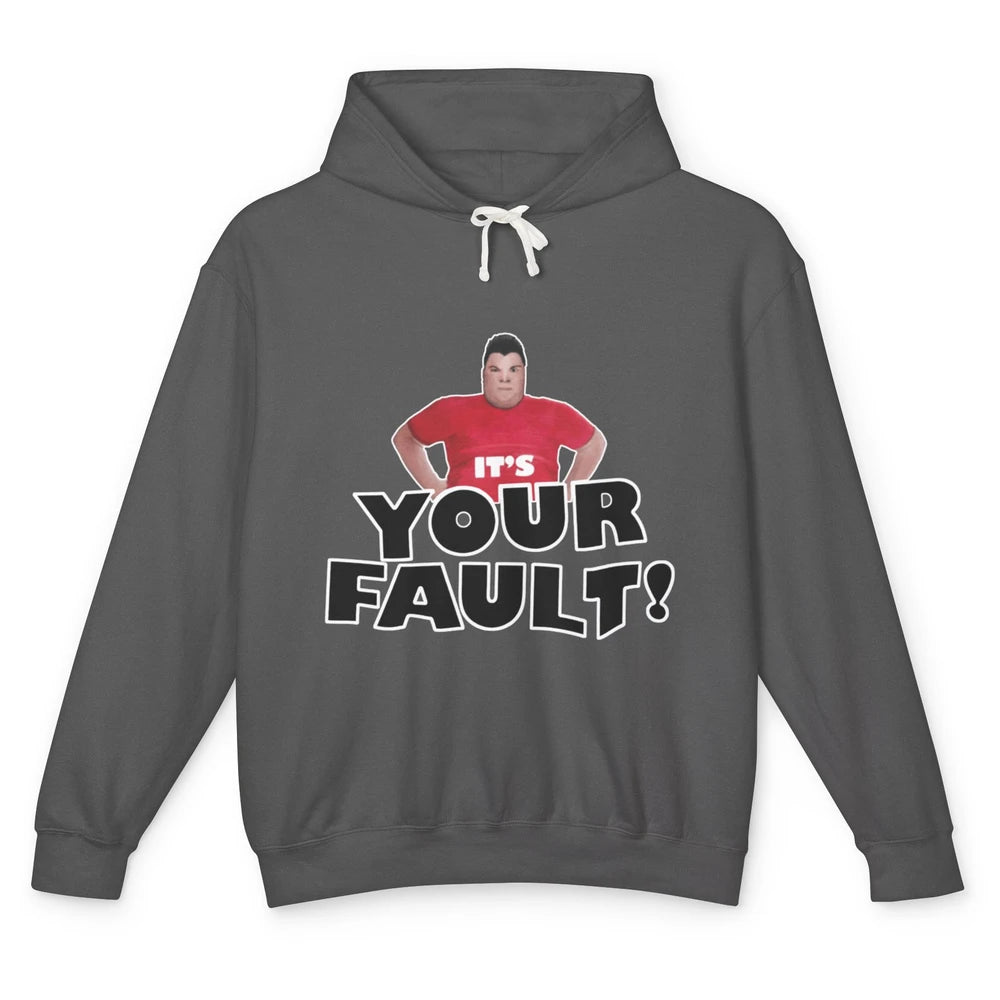 Funny Nikocado Avocado Your Fault Fat Humor Food Meme Pun Unisex Lightweight Hoodie