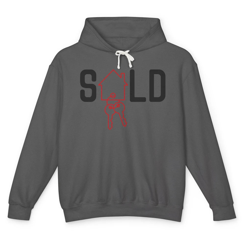 Sold House Hunting Realtor Real Estate Life House Investment Unisex Lightweight Hoodie