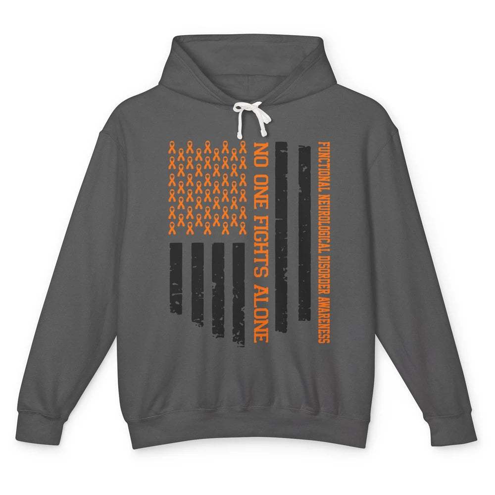 Functional Neurological Disorder Ribbon No One Fight Alone Unisex Lightweight Hoodie