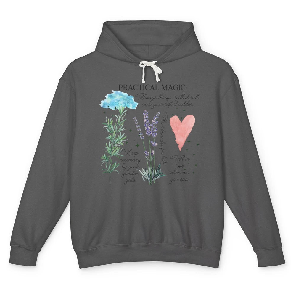 Practical Magic Witch Gardening Card Gardeners Plant Lovers Unisex Lightweight Hoodie