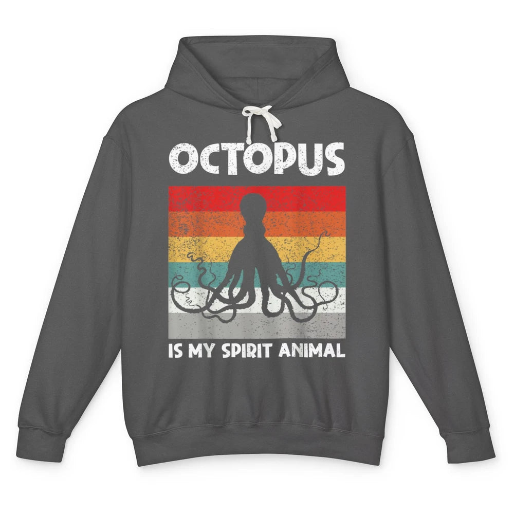 Funny Octopus My Spirit Animal Kraken Sea Marine Creature Unisex Lightweight Hoodie