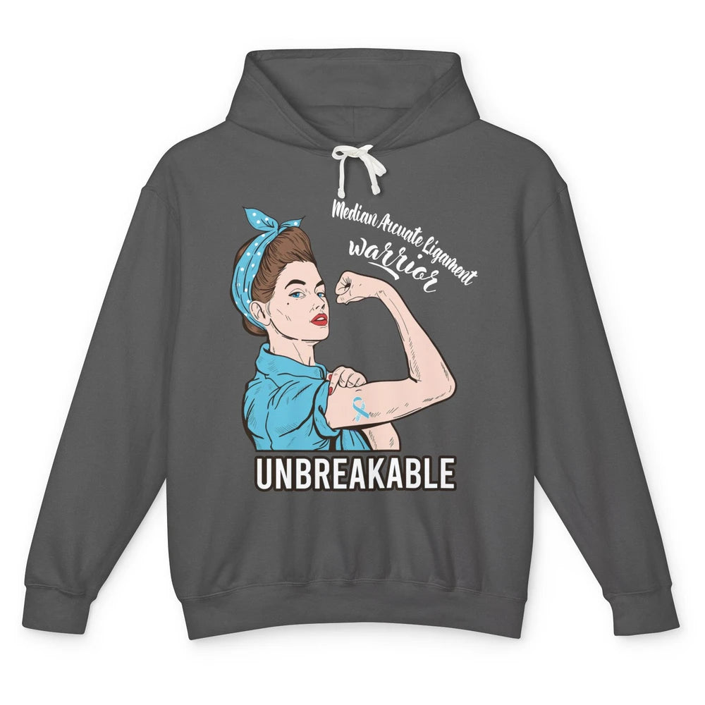 Median Arcuate Ligament Syndrome Strong Woman Unbreakable Unisex Lightweight Hoodie