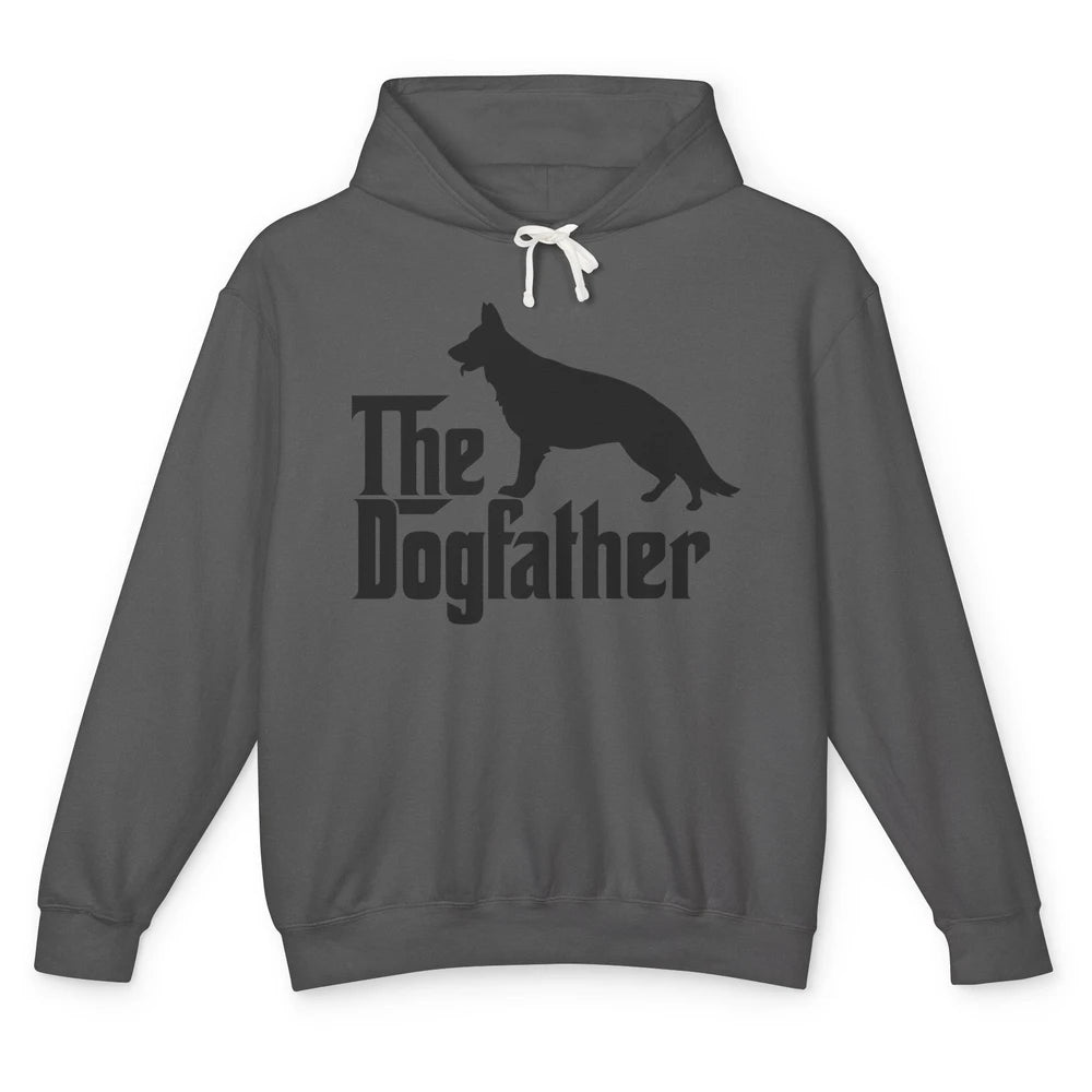 The Dogfather German Shepherd Funny Dog Dad Father Day Unisex Lightweight Hoodie