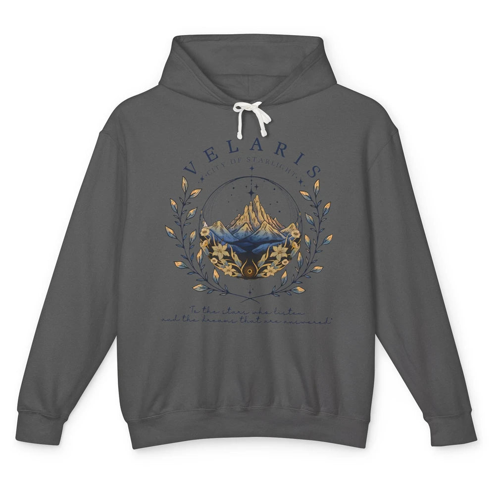 Night To The Stars Who Listen And Dreams That Are Answered Unisex Lightweight Hoodie