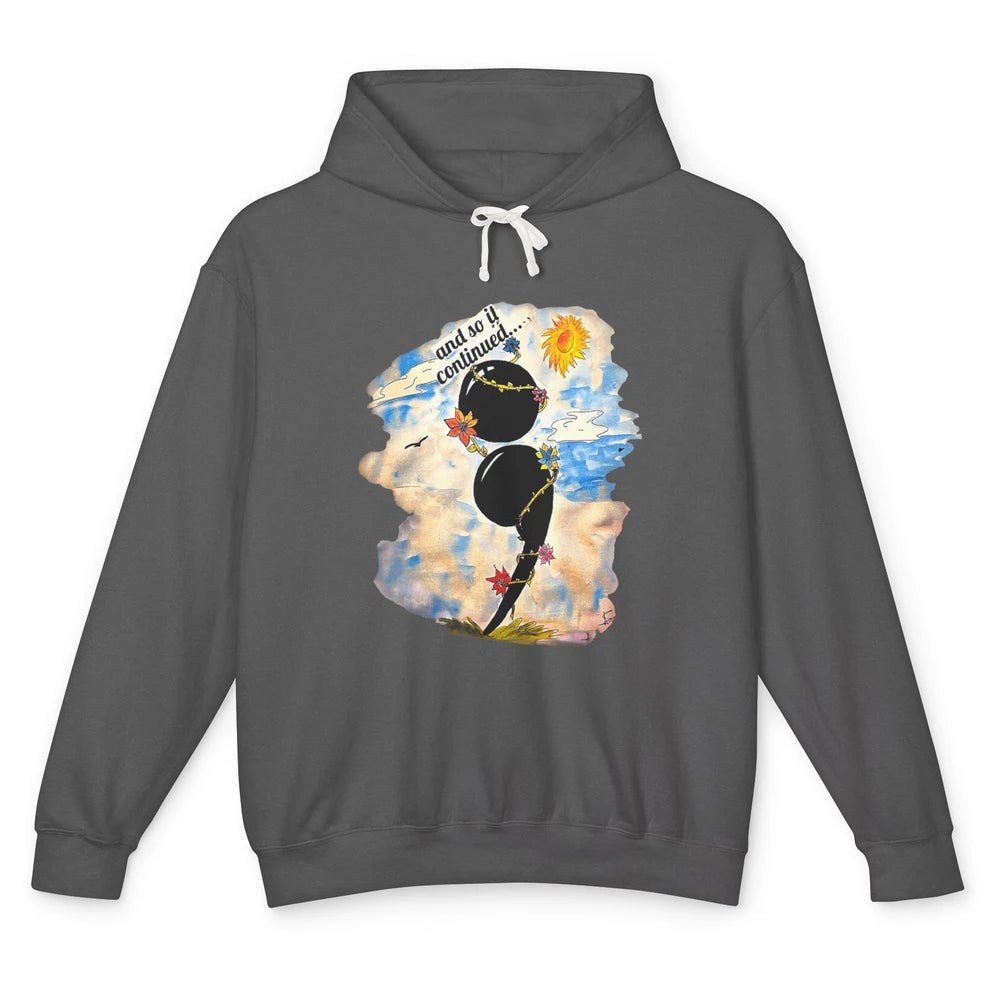 Semicolon Turquoise Blue Watercolor Suicide Prevention Month Unisex Lightweight Hoodie