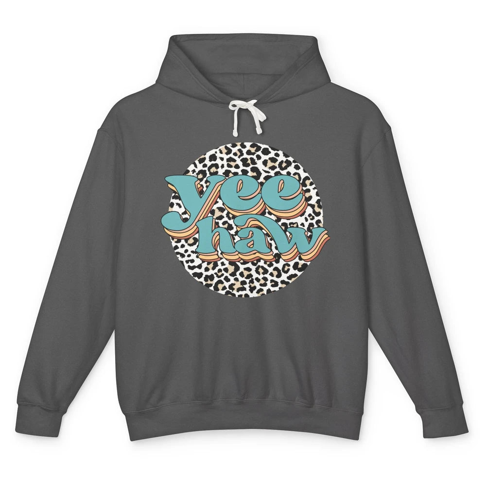 Leopard Cowboy Yeehaw Hold Your Horses Western Cowgirls Gift Unisex Lightweight Hoodie