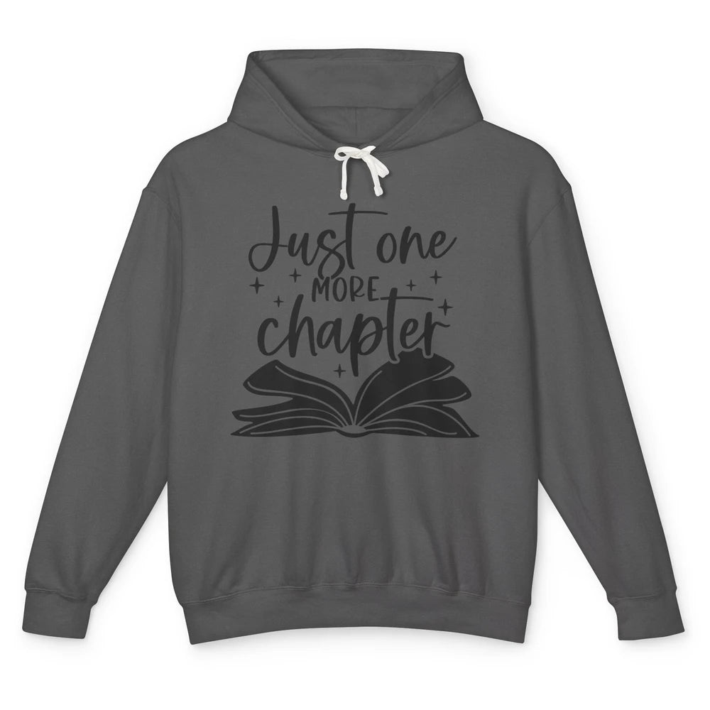 Funny Book Lovers Just One More Chapter Librarian Reading Unisex Lightweight Hoodie