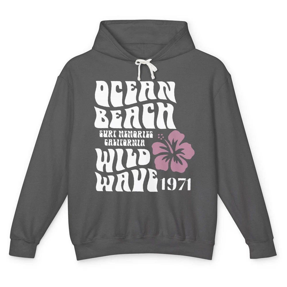 Surf Memories California Ocean Beach Wild Wave Summer Vacay Unisex Lightweight Hoodie