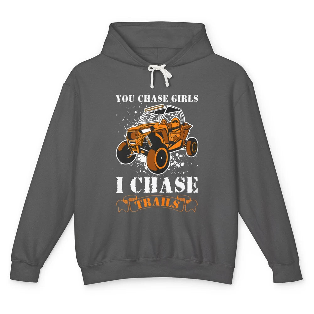 Retro Chase Trails Mud Rider Dirty UTV SXS Rider Offroad Unisex Lightweight Hoodie