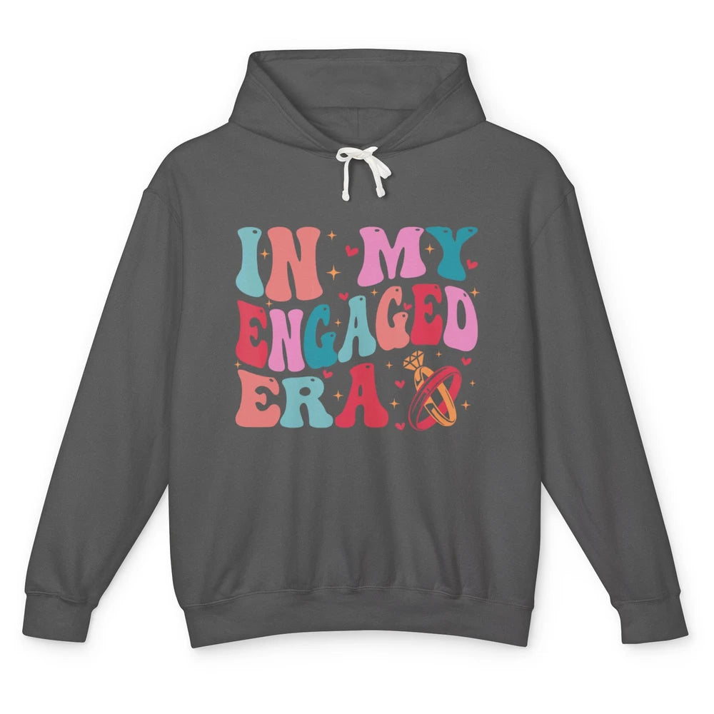 In My Engaged Era Boho Groovy Bridal Shower Party Wedding Unisex Lightweight Hoodie