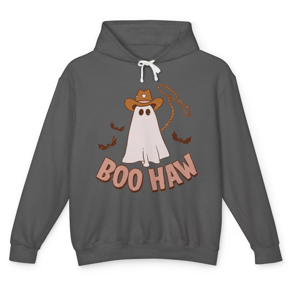 Funny Cowboy Ghost Yeehaw Halloween Western Country Cowboy Unisex Lightweight Hoodie