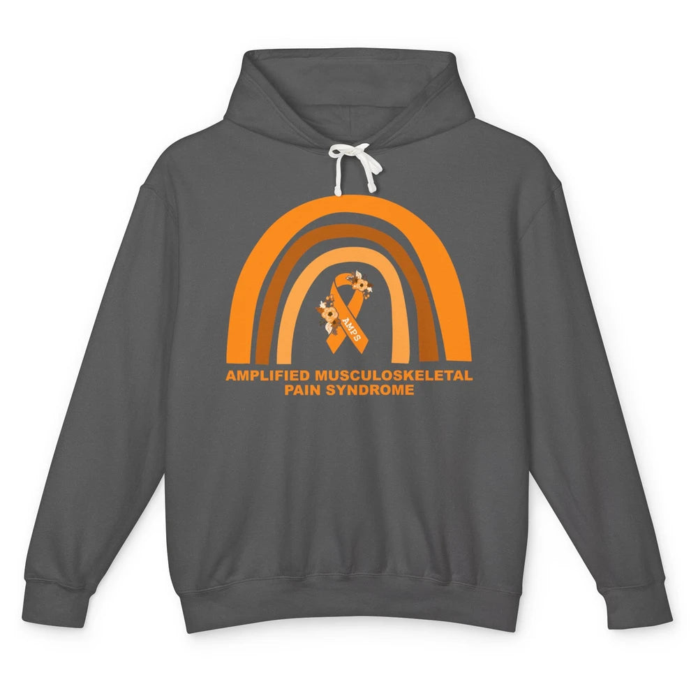 Amplified Musculoskeletal Pain Syndrome AMPS Orange Rainbow Unisex Lightweight Hoodie