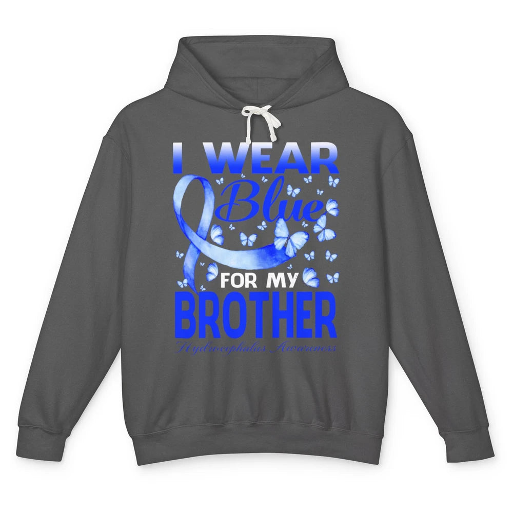 Wear Blue For Brother Warrior Hydrocephalus Cancer Awareness Unisex Lightweight Hoodie