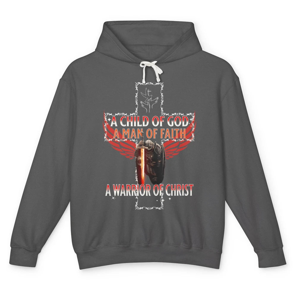 Knight Templar Kneel Before God Warrior Of Christ Jesus Son Unisex Lightweight Hoodie